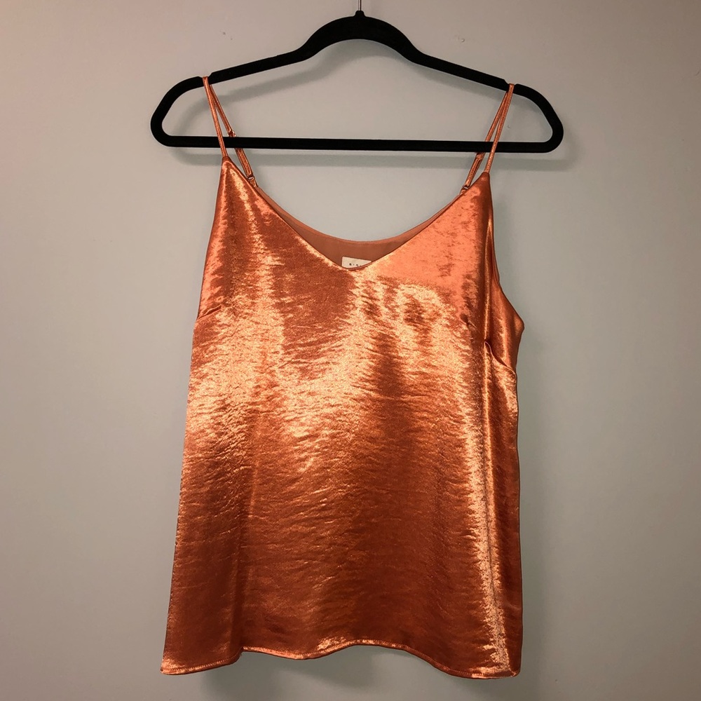 Orange metallic shirt